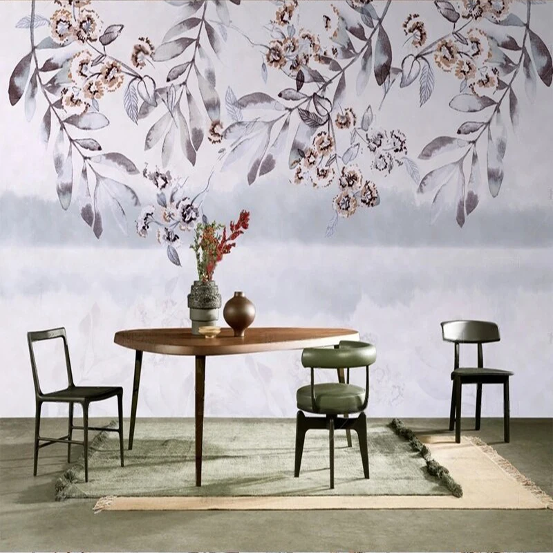 

Cutsom Pure Snow Blooming Branches Clear Charm picture for TV bedroom home decoration background wall