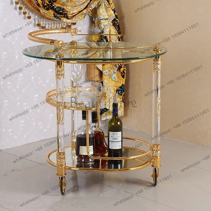 New art household pure copper gold-plated light luxury party food truck European wedding food truck restaurant