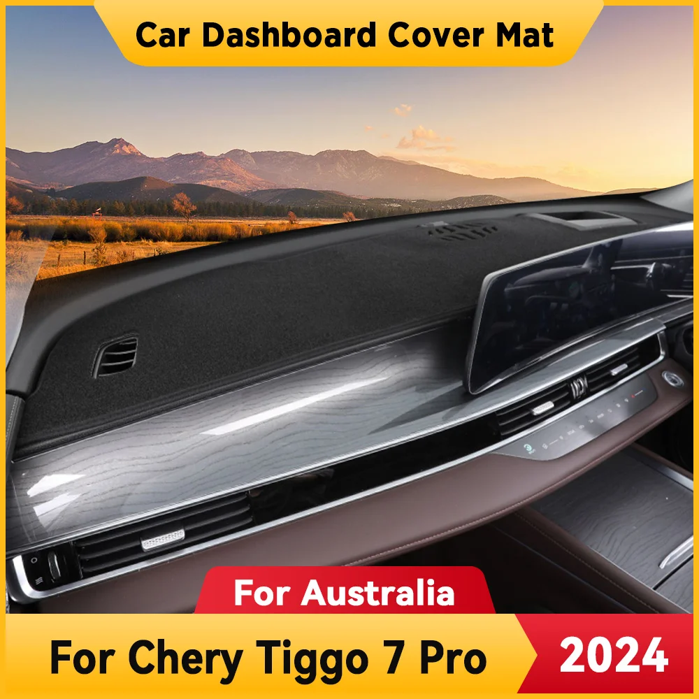 For CHERY TIGGO 7 Pro 2024 Car Dashboard Cover Mat Non-slip Sun Shade Cushion Protective DashMat Pad Interior Accessories