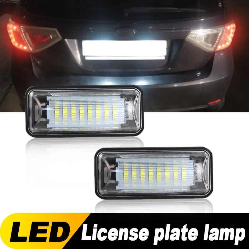 

2 шт. Canbus светодиодный светильник номерного знака белого цвета для Subaru Forester Subaru BRZ 2013-up Impreza 11-14 Legacy 10-14
