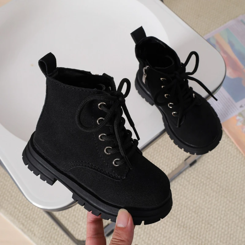

2025 Children Casual Short Boots for Girls Boys Winter New Fashion Korean Styel Soft Bottom Anti-slippery Versatile Catwalk Shoe