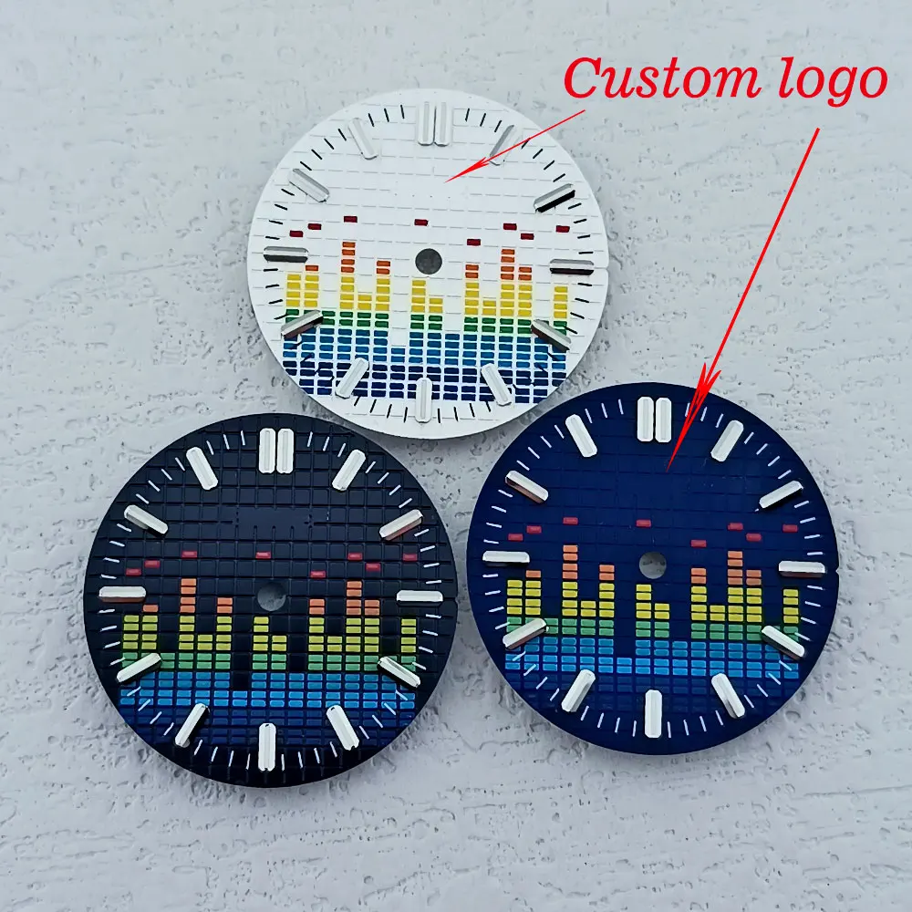 28.5mm new music watch dial suitable for NH series 35 movement /miyota8215 movement, mechanical watch accessories