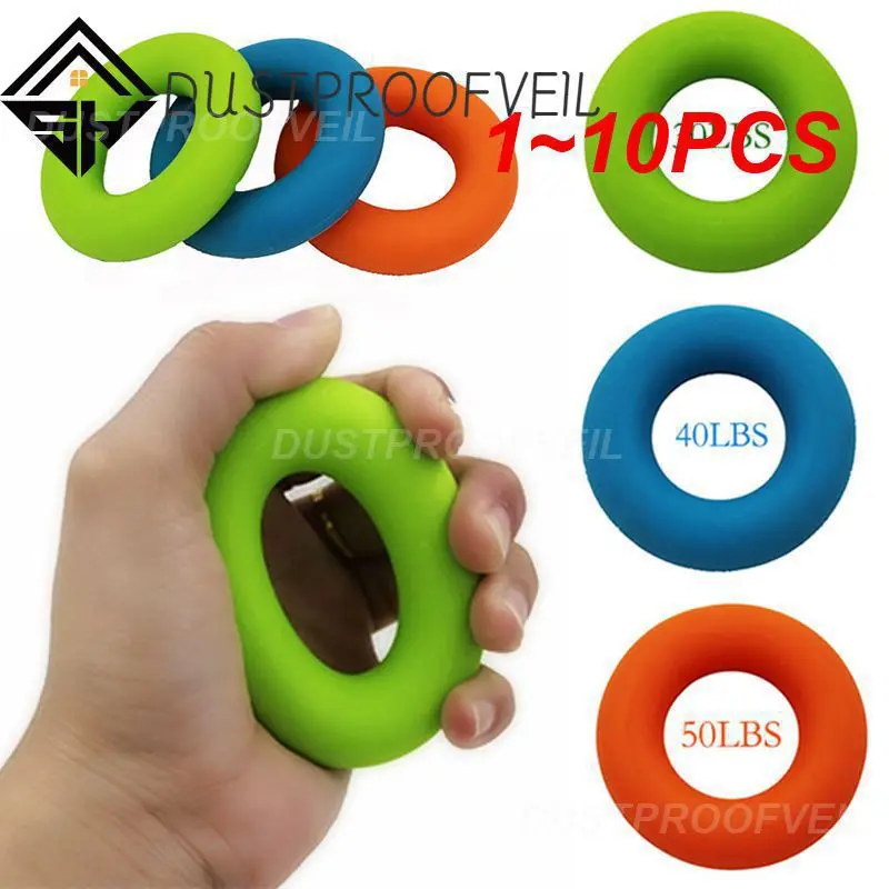 

1~10PCS Hand Trainer Carpal Expander Grip Finger Strength Power Gripper Gripping Ring Stress Relief Gym Home Exercise Fitness