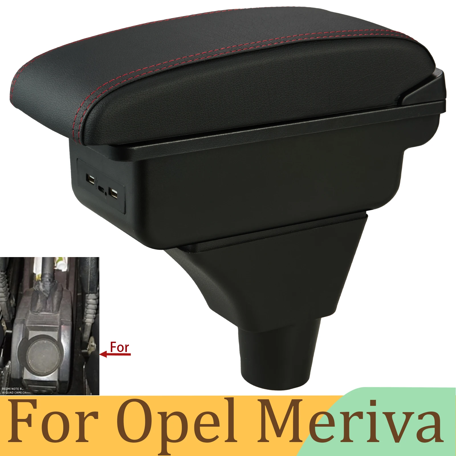 

For Car Opel Meriva Armrest Box Center Console Arm Elbow Support Storage Case box USB Port Dedicated Retrofit Car Accessories