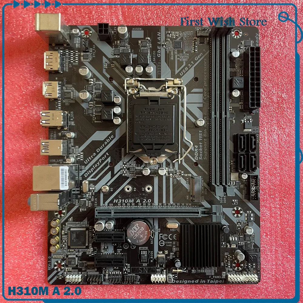 For G-i-g-a-b-y-t-e motherboard mATX DDR4 PCIE3.0 SATA M.2 HDMI+DVI-D H310M A 2.0