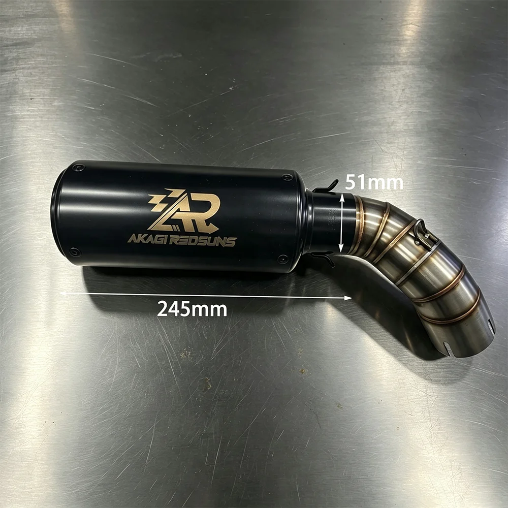 Racing Style Exhaust Mid Pipe Stainless Steel Improves Exhaust Efficiency Fits For Kawasaki Z900 2017-2023