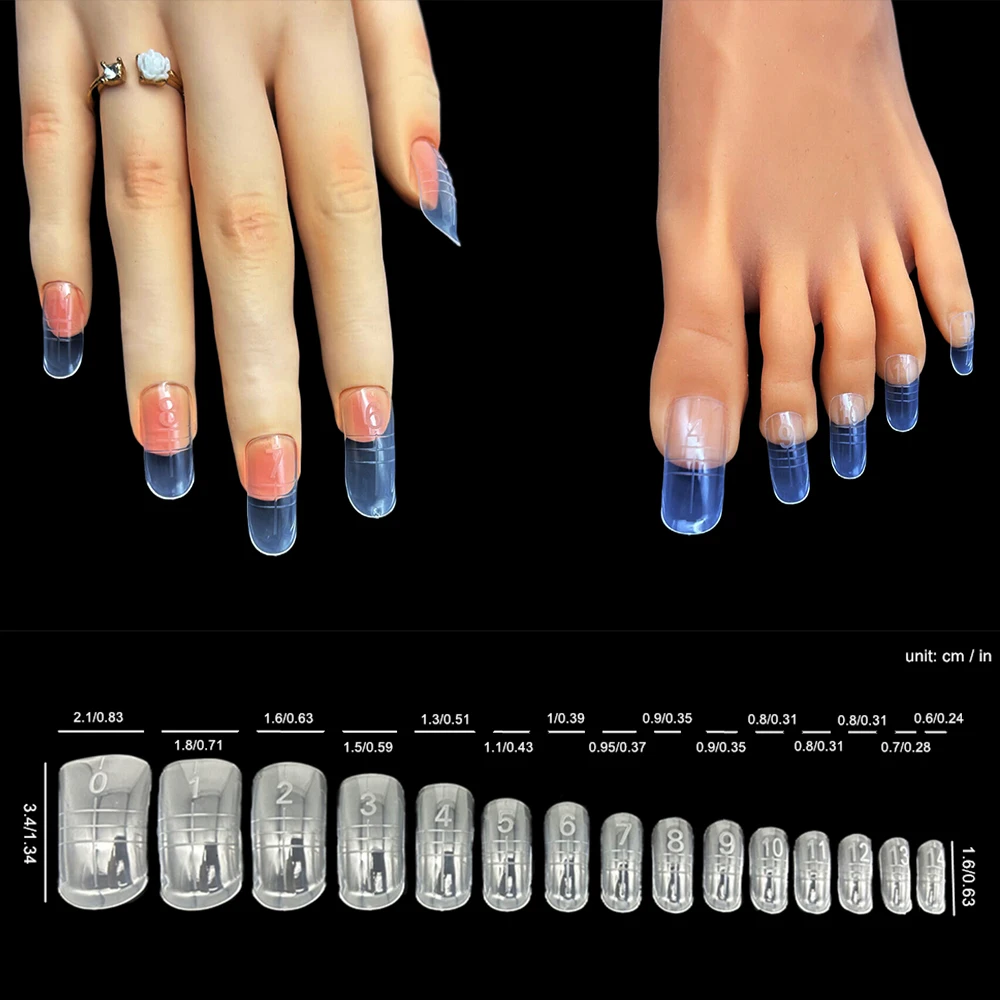 Zestaw do manicure: profesjonalne formy do paznokci, tipsy do budowania żelowych, pełne pokrycie, akrylowe, wielokrotnego użytku, do zdobienia paznokci.