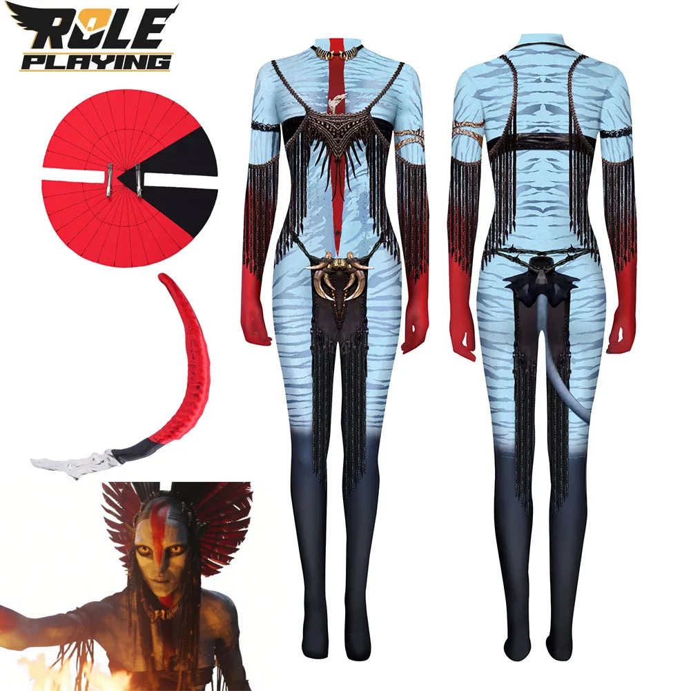 

Avatar of Fire Ash Varang Cosplay Costume Women Fantasy Jumpsuit 2025 Movie Disfraz for Female Halloween Carnival Party Clothing