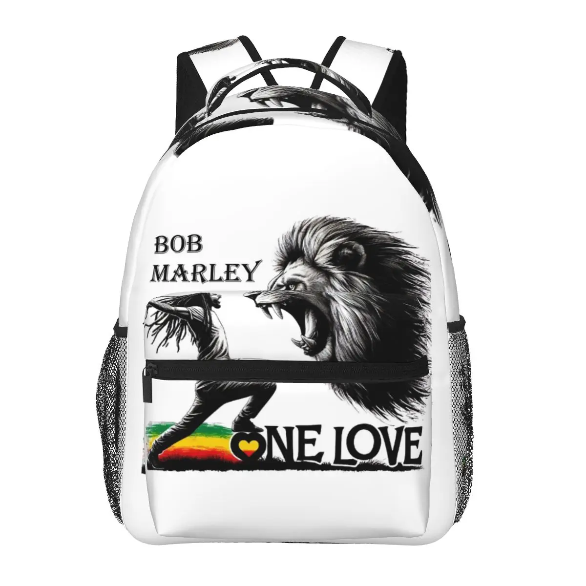 Jamaica Reggae Rock Bob Marley Backpacks Boys Girls Bookbag Students School Bags Travel Rucksack Shoulder Bag Large Capacity