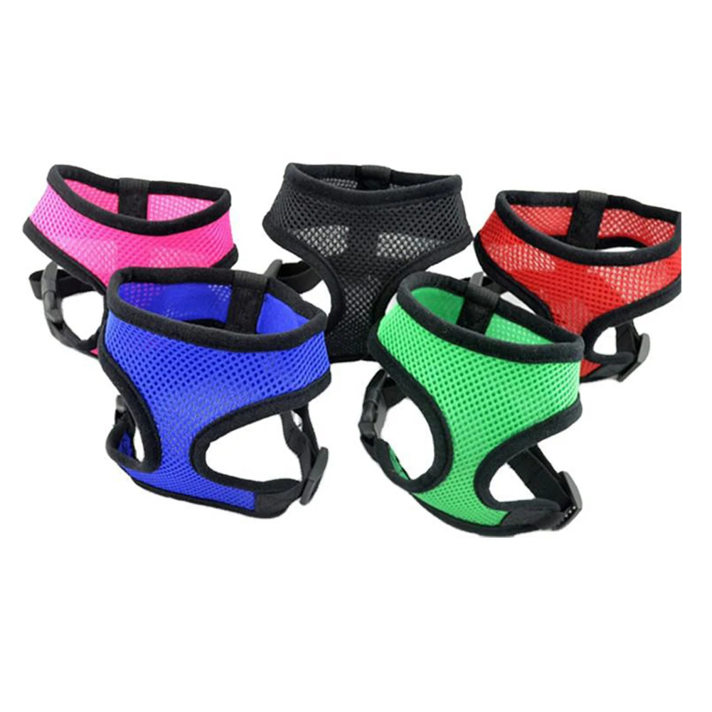 1Pcs Adjustable Dog Harness Vest Pet Chest Strap Soft Breathable Nylon Mesh Vest Pet Training Strap Pet Accessories