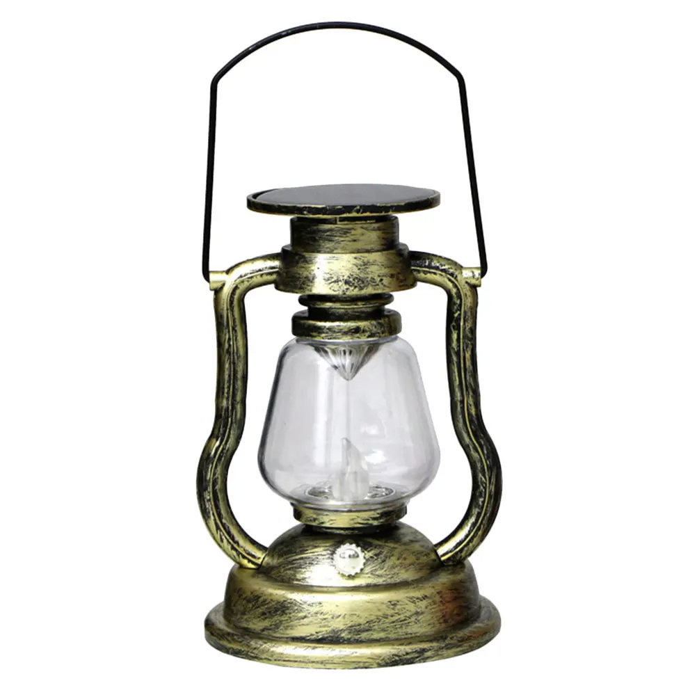 

Retro Lantern Decorative Lamp Vintage Solar Light Portable Hanging Patio Home Garden ABS Durable Sturdy Cozy Atmosphere Outdoor