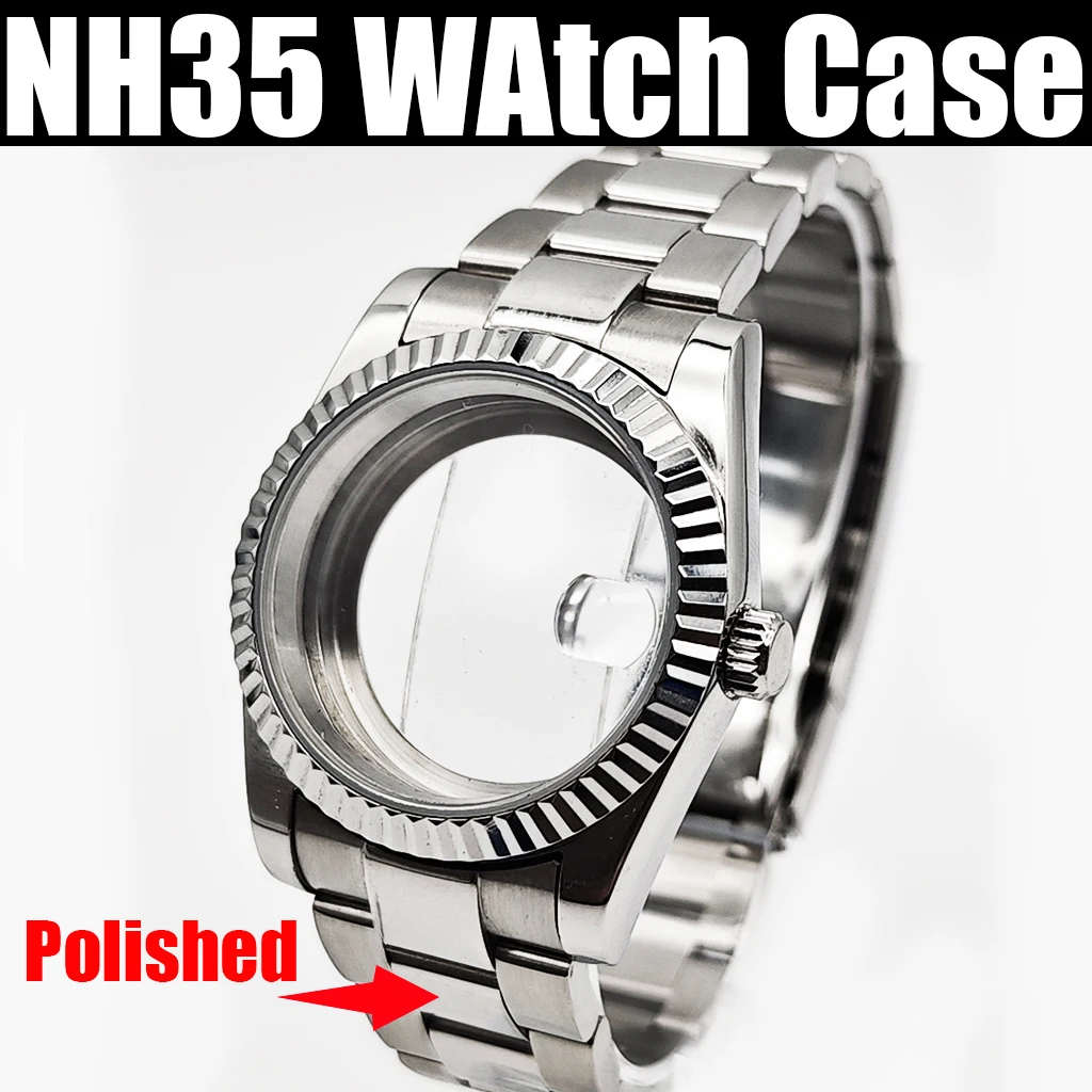 RICHUS 36mm/39mm Silver/Black/RoseGold NH35 Case Sapphire Crystal Suitable For NH35 NH36 ETA2824 2836 Miyota8215 PT5000 Movement