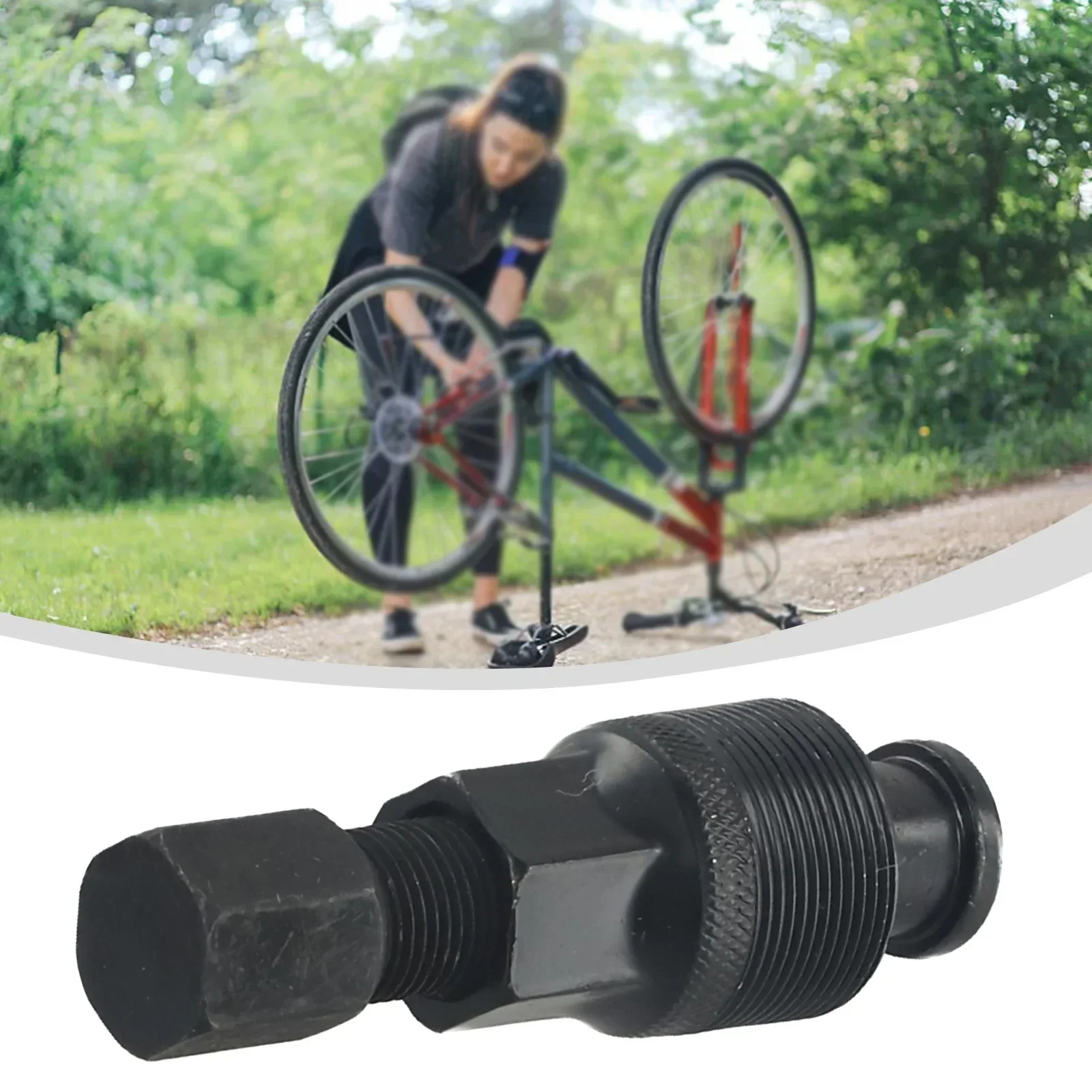 High Quality Bike Crank Removal Tool Black Carbon Steel Crank Attachment Bicycle Crankset Removing Tool Repair