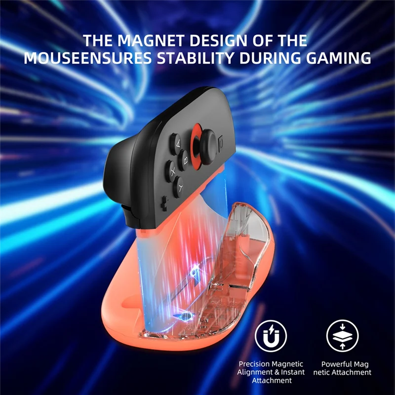 【التسريع الأخير!】ماوس تحكم الألعاب للتبديل 2 Joy-Con ميكروفون ألعاب مغناطيسي مريح محمول لملحقات Nintendo Switch 2