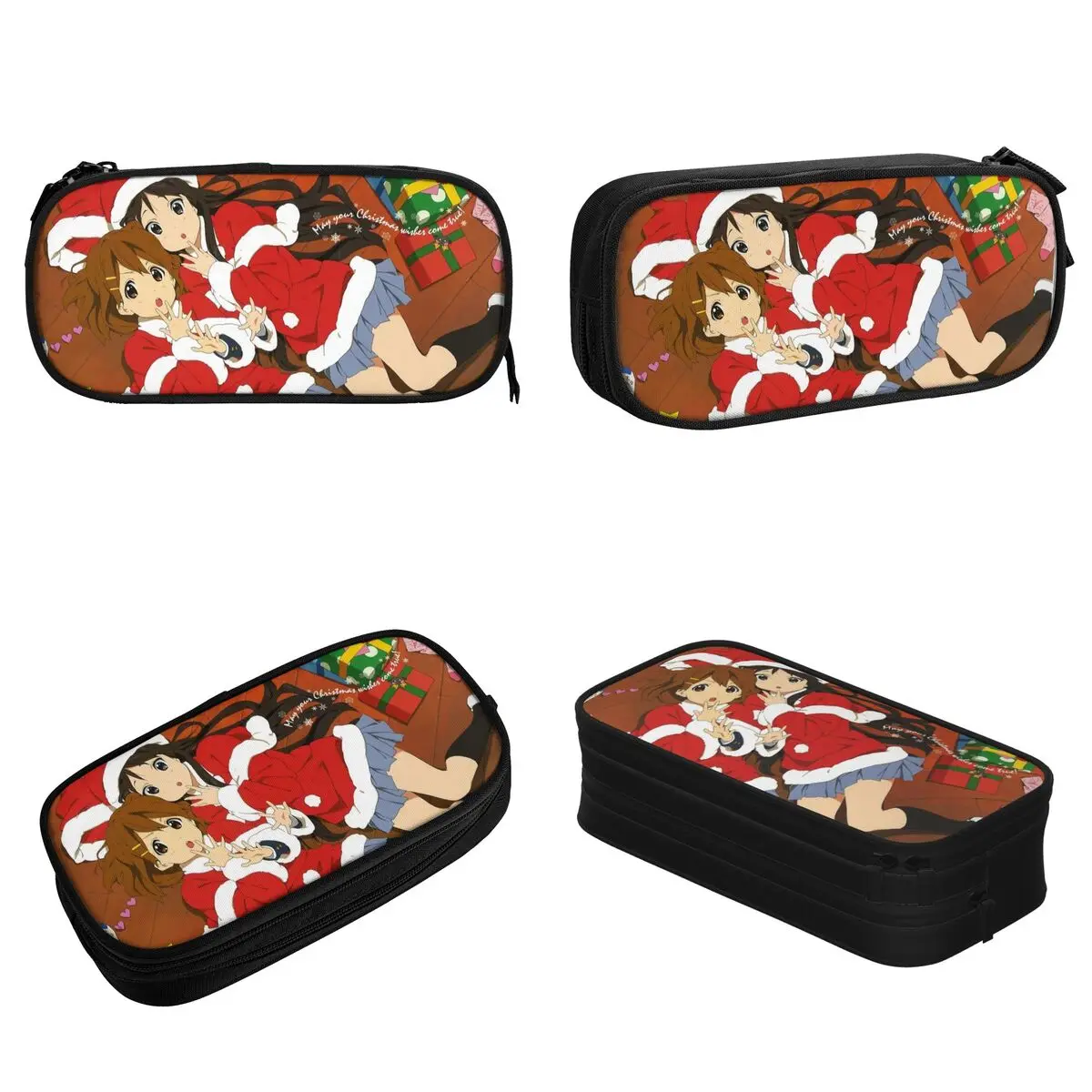 K-On عيد ميلاد سعيد أنيمي مقلمة الحقيبة قلم رصاص صندوق القلم طالب تخزين كبير أكياس قلم رصاص الطلاب الهدايا المدرسية القرطاسية #2