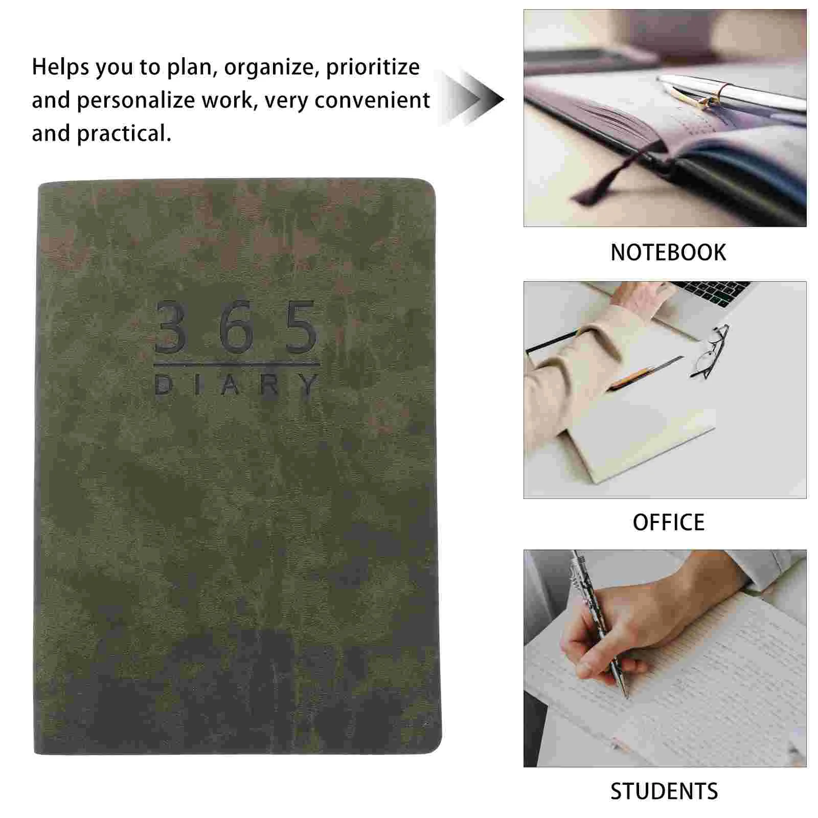 Advent Calendar 2024 Agenda Book English Notepad Daily Planner Orange Planning Notebook Student