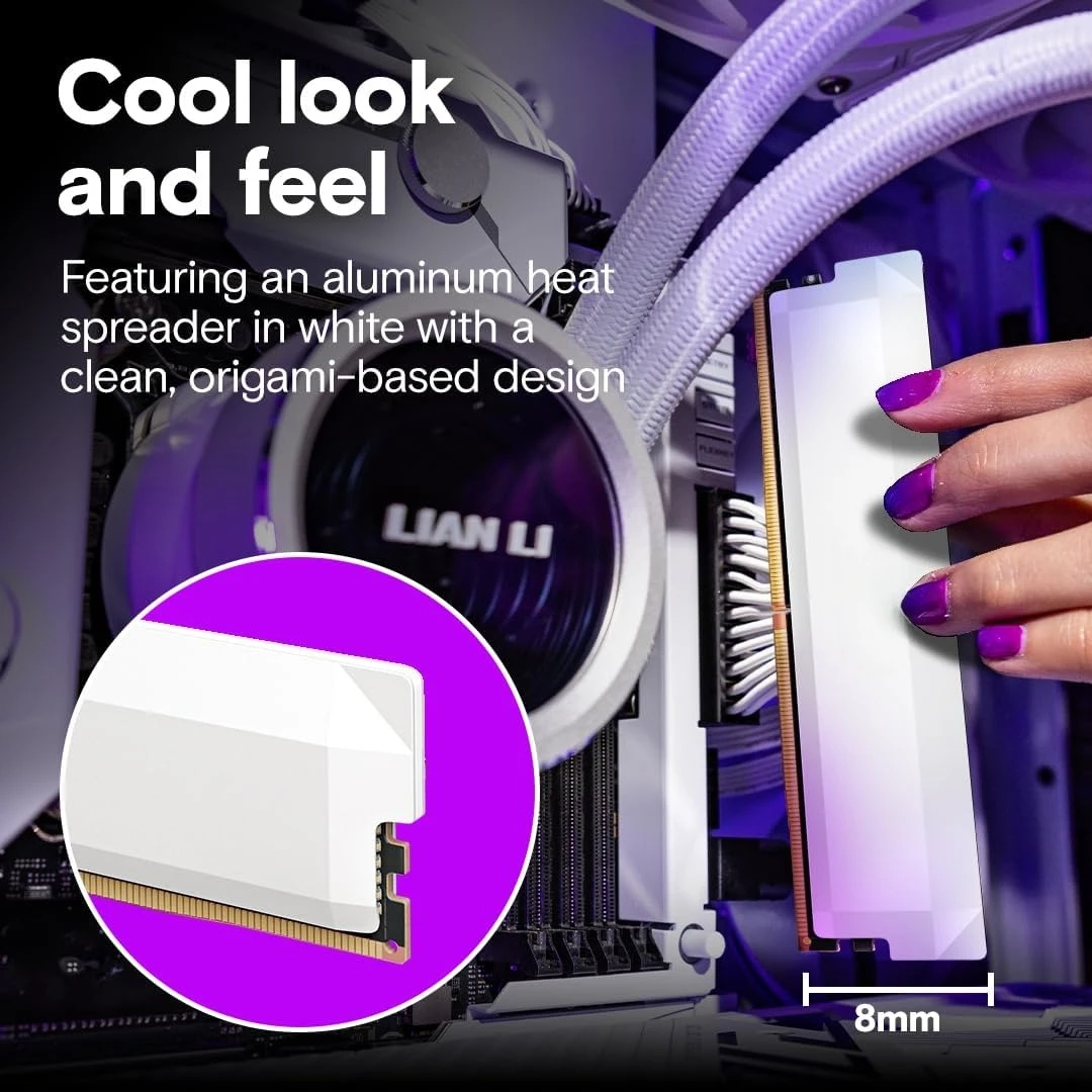 RAM DDR5 32GB Kit (2x16GB) 6400MHz CL38, Memori Gaming Desktop Overclocking, Kompatibel XMP 3.0 & AMD Expo – Kualitas terlaris