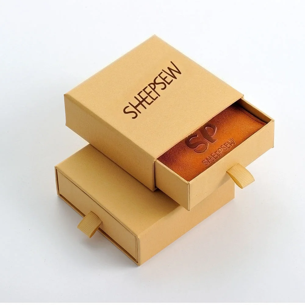 

SHEEPSEW Картонные раздвижные коробки для ювелирных изделий, цветная подарочная упаковка для ювелирных изделий на заказ, бумажная коробка