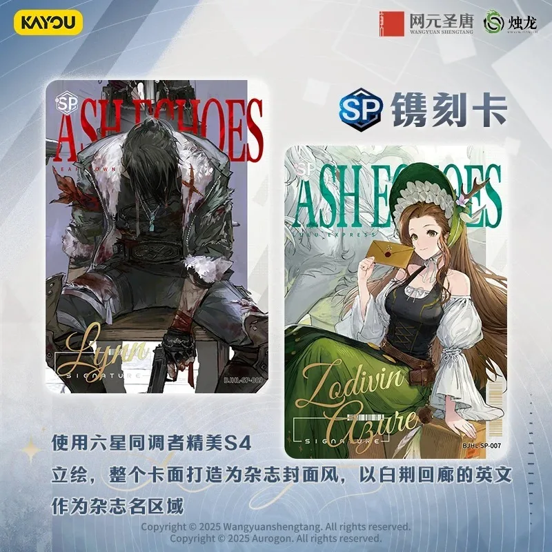KAYOUGenuine Ash Echoes Card Same Tune Marvel Collection Card Paquete de resonancia Vlo. 1 juego de anime raro, cartas coleccionables, juguete para regalo