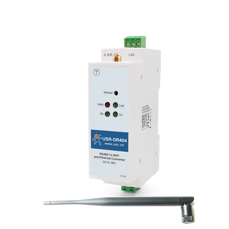 1pc Din-rail Serial Wifi Converter RS485 to Wireless wifi rj45 ethernet Server Support TCP IP UDP Network Protocols
