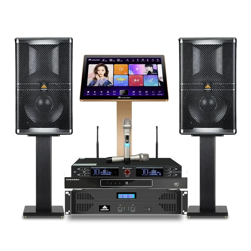 

New Set KV-V503 Karaoke Player Set 2TB HDD KTV Chinese Karaoke Machine with Wireless Microphone Professional Karoake System