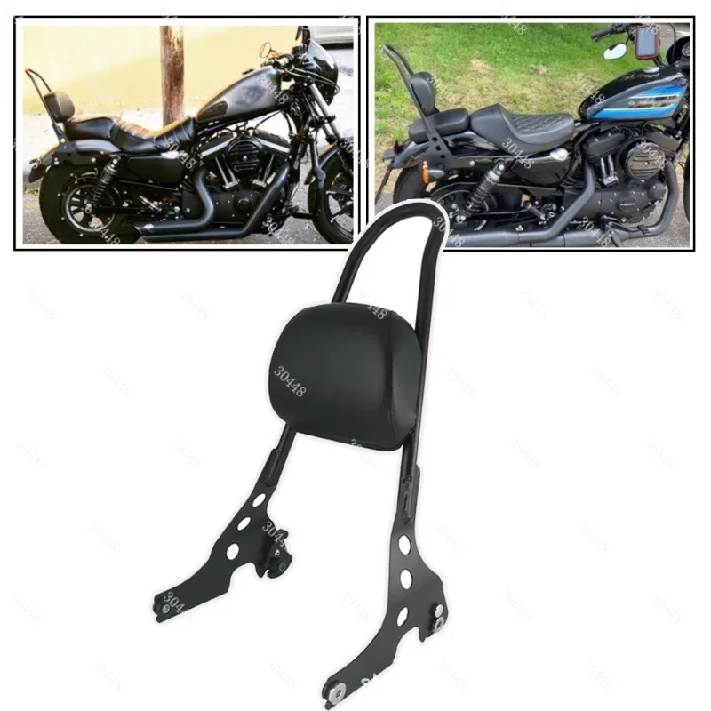 Motorcycle Detachable Rear Backrest and Luggage Rack Bracket for XL883 1200 48 72 Custom Models