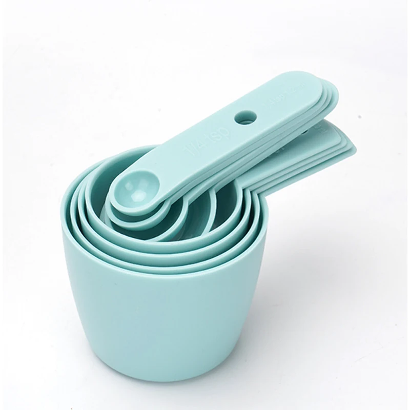 

Universal Easy To Read Measuring Cup and Spoon Set of 8 with Soft Grip Handle Home Essentials Cooking and Baking Tools