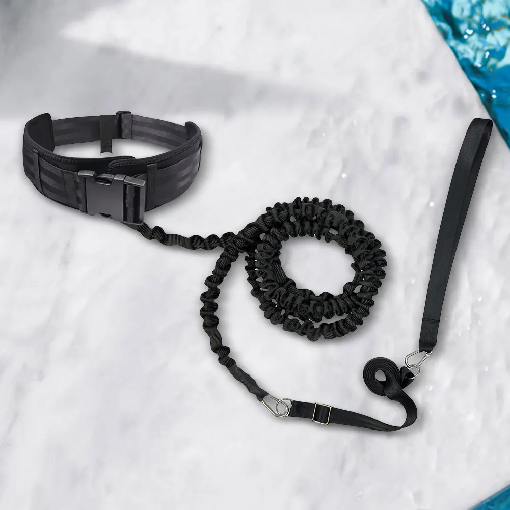 حزام السباحة الثابت للسباحة المقاوم المائي، مقود تدريب السباحة للتدريب على السباحة وممارسة الرياضة #5