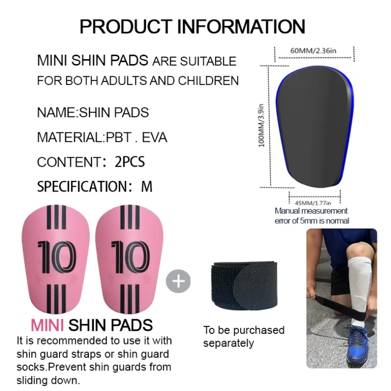 1 Pair Universal Football Soccer Shin Guard Shin Pads Protection Gear Shock Absorbing Protective Equipment for Children Adult