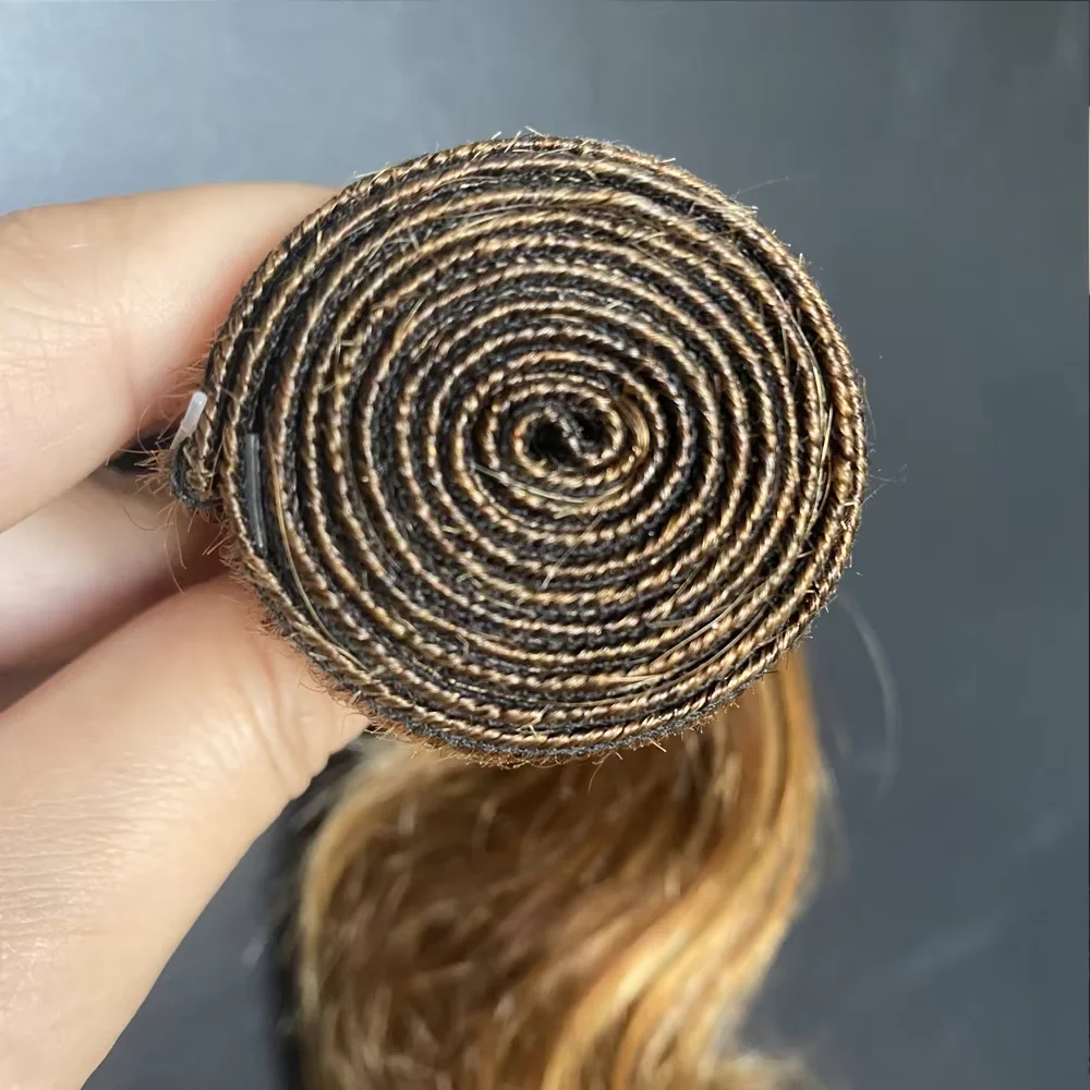 4/27 ombre destaque onda do corpo feixes de cabelo humano brasileiro 30 Polegada brasileiro 100% cru colorido tecer cabelo humano pacotes para mulher