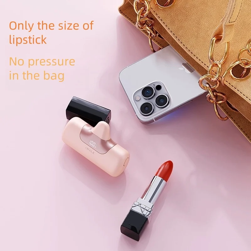 Newly upgraded iWALK Capsule Power Bank - 22.5W fast charging, wireless charging, mini and ultra-portable, 5500mAh capacity