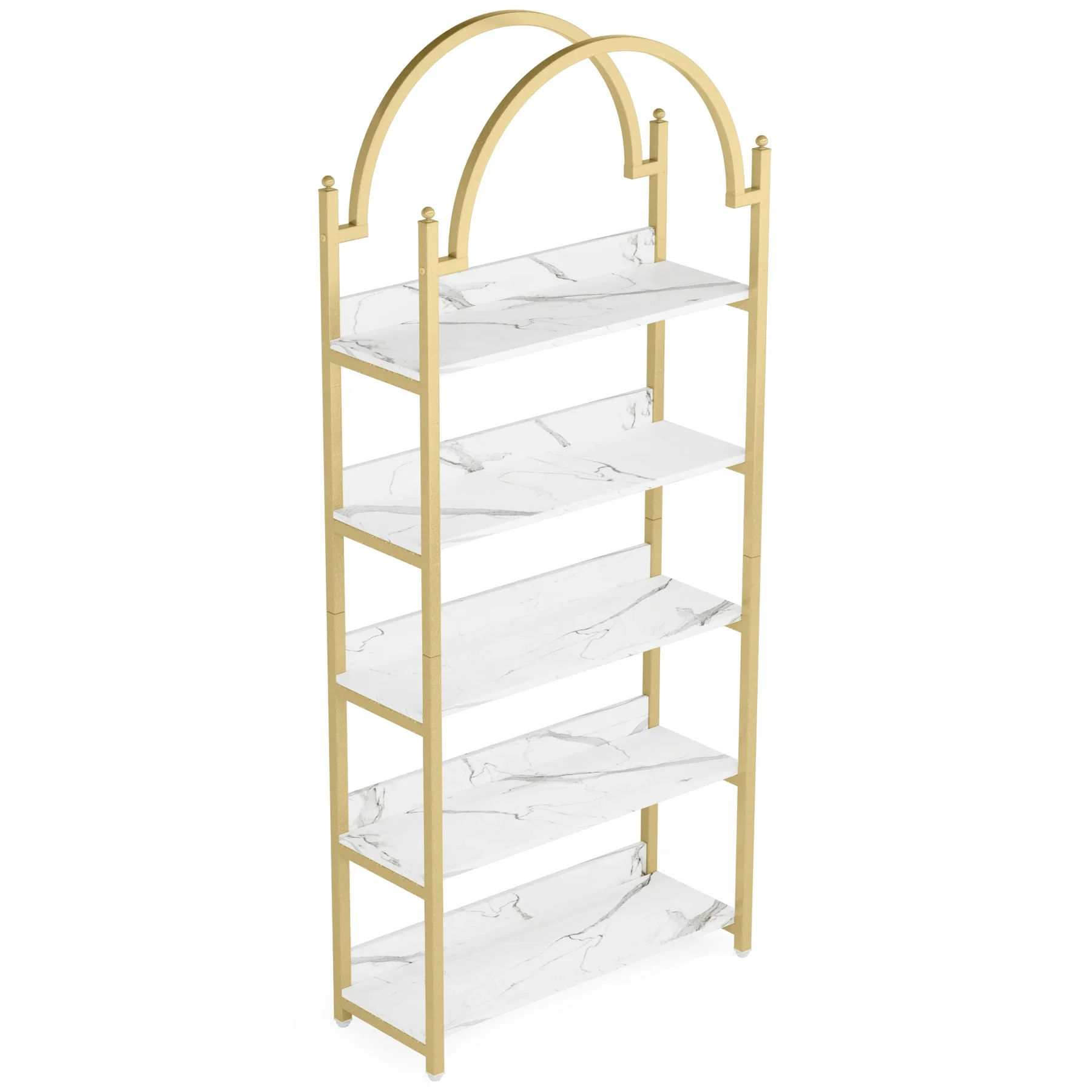 5-Shelf Gold Etager…