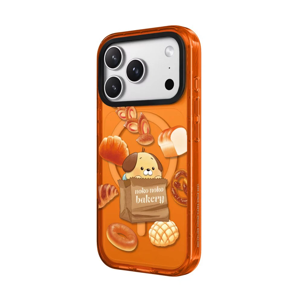 Cute Bread Dog Pink Orange Purple Border Magnetic Phone Case Cover for IPhone 12 13 14 15 16 17 Pro Max Case for IPhone 17 Air