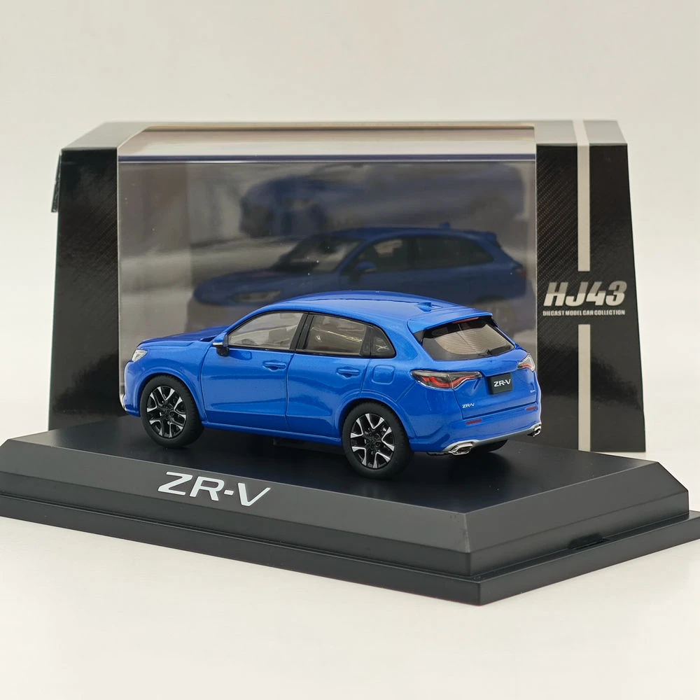 Hobby Japan 1/43 ZR-V e:HEV Premium Crystal Blue (M) HJ 431005 PBL Diecast Modellen Auto Miniatuur Beperkte Collectie Auto Speelgoed Cadeau