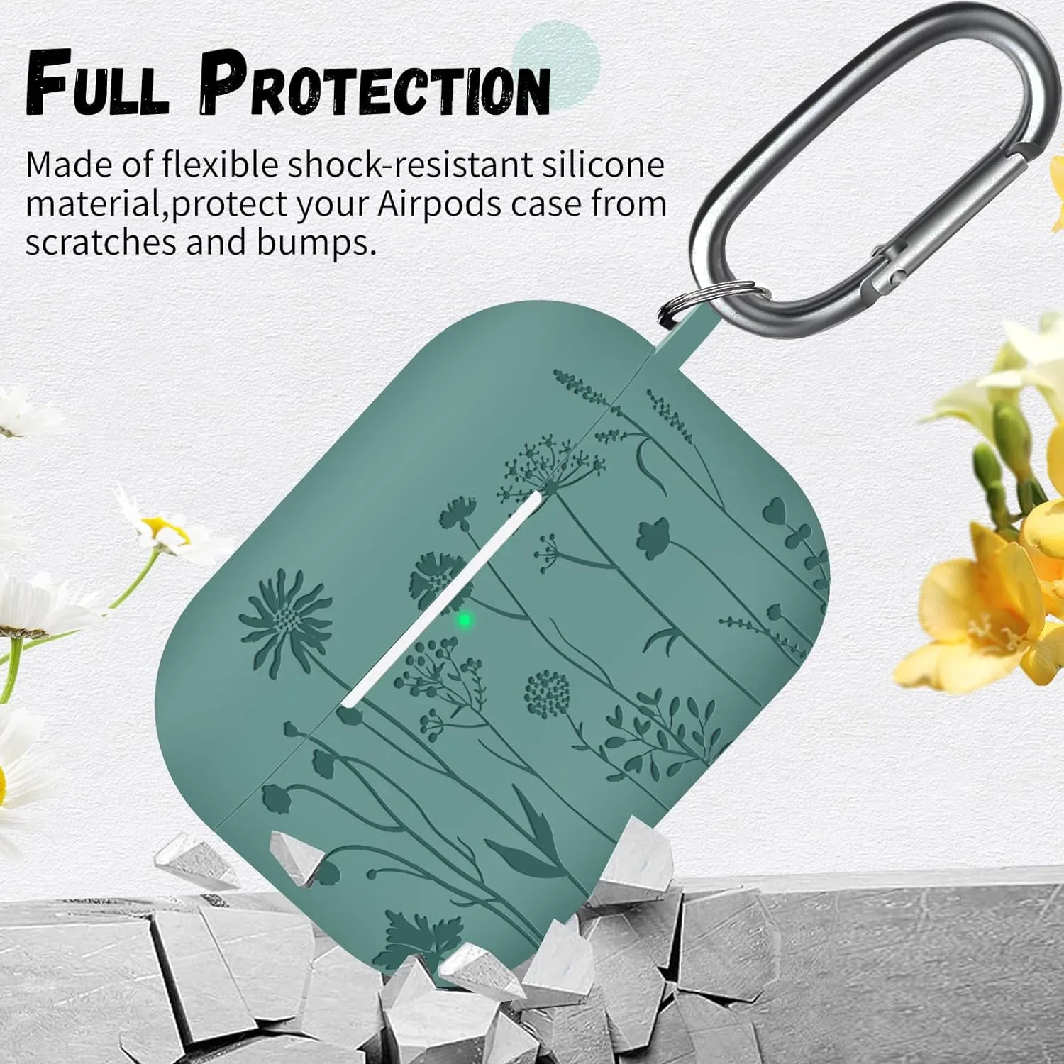 New Cute for girls airpods pro cases 3D Butterfly carved protective case with keychain [Visible front LED] airpod pro 1 2 3 case