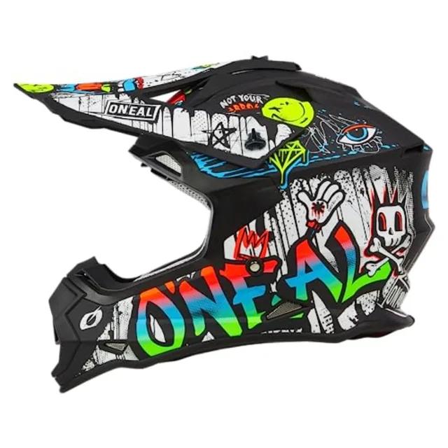 2SRS Helmet Adult Rancid for motorcycle riding ABS plastic matte black lightweight and DOT certified