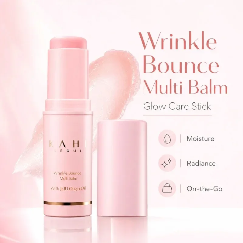 Korean Wrinkle Multi-Balm Moisturizer Stick, Hydrating Lip Balm All-in-One Face & Lip Care Stick Eye,Neck Cream Moisture Balm