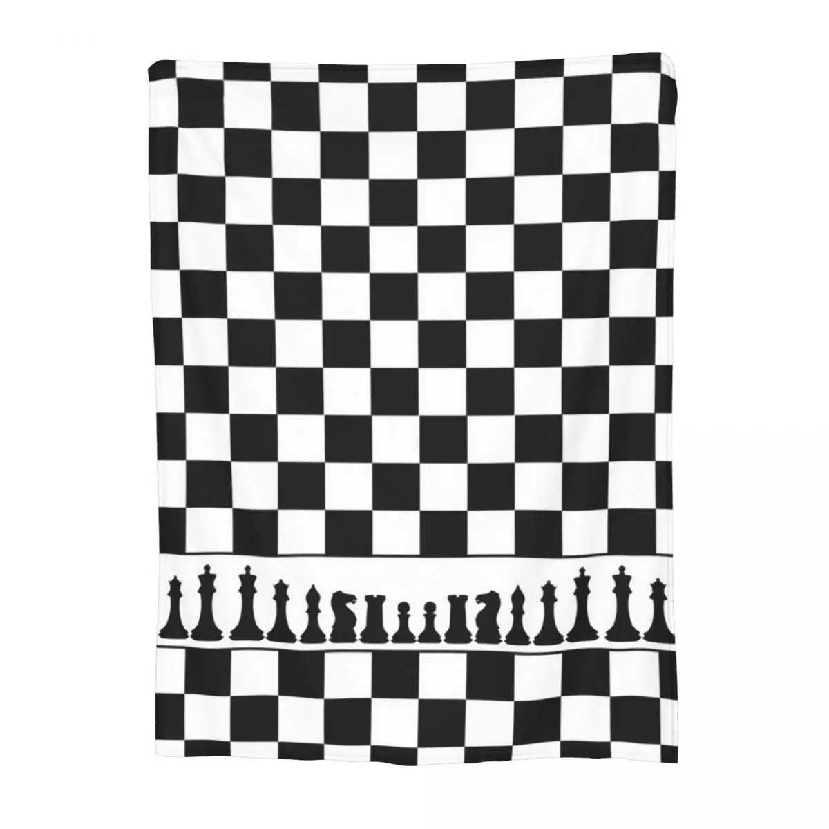 

Chess Board Black And White Grid Checkered Blankets Soft Warm Flannel Throw Blanket Bedding for Bedroom Picnic Travel Home Couch