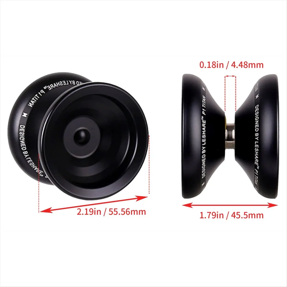 ABJV Yoyo كرة يويو الراقية للمنافسة المهنية سبيكة يويو (أسود) #2