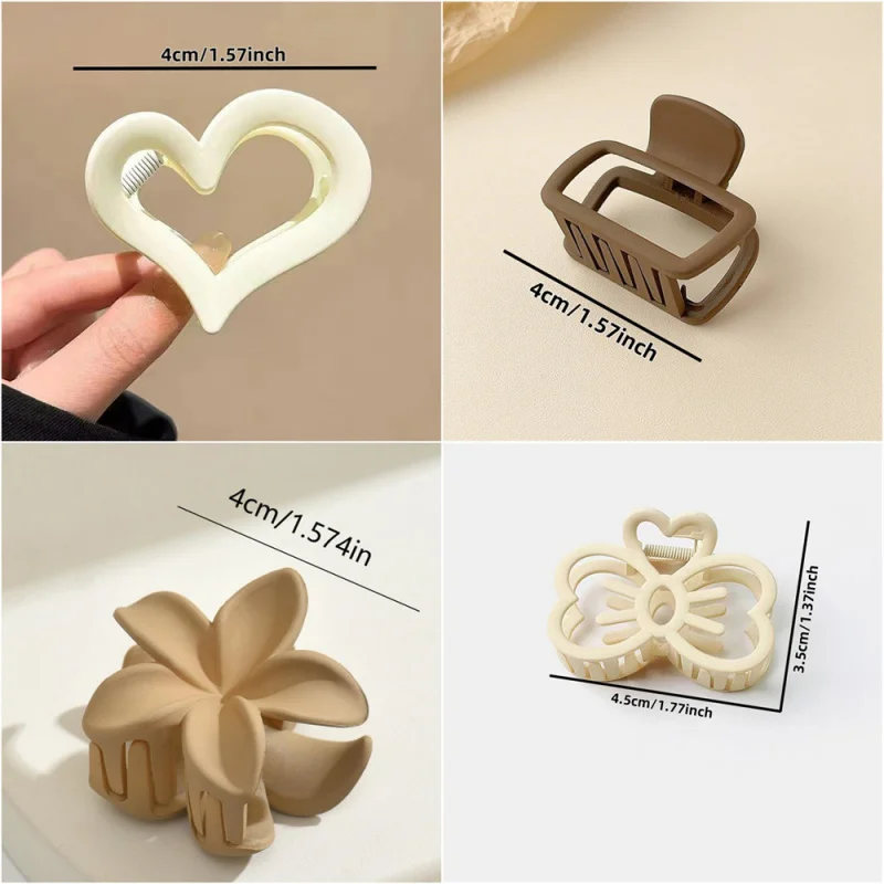 Medium Matte High-End Feel Back of Shark Hair Clip