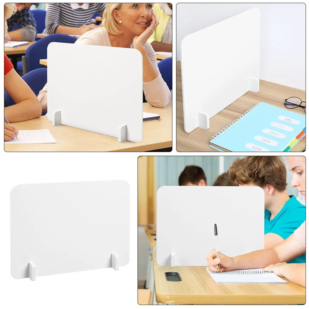 

1Set Desk Divider PVC Privacy Panel Multipurpose for Student Exam Office Dining Table Privacy Screen Plastic Testing Shield