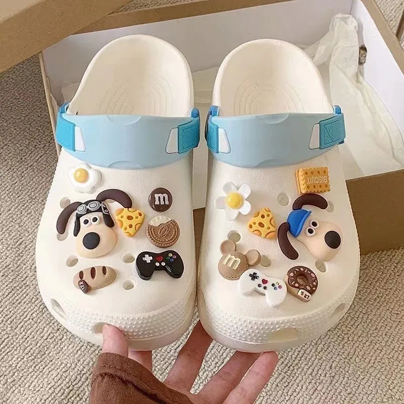 1 Set Cute Dogs Shoes Accessories Boys Girls Sandals Garden Shoe Buckle Decorations Fit Charm image 4