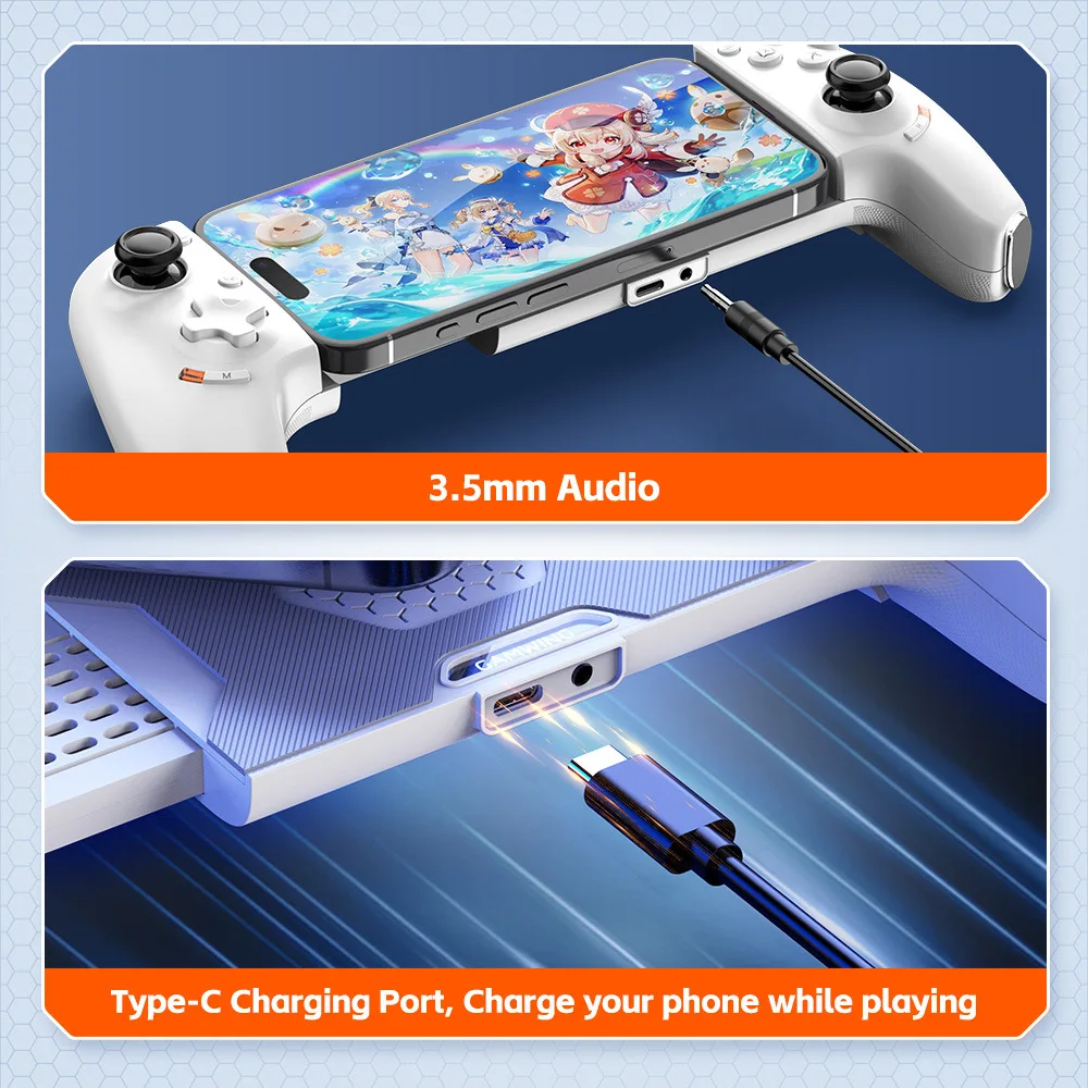 Original Gamwing Aobing Max Type-C AB01 Wired Bluetooth Stretch Game Controller Mobile For Phone Black Myth Chicken Ios Android