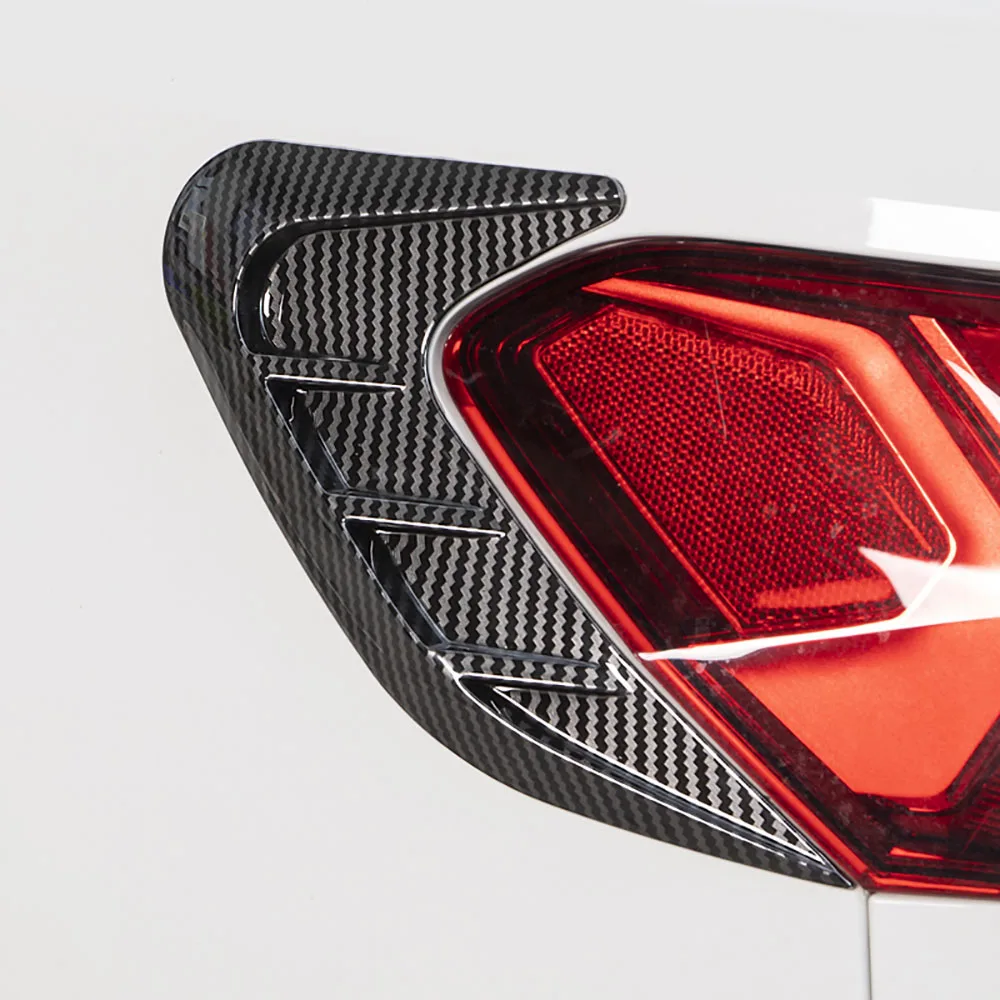 

For Audi A3 8Y 2021 2022 Car Headlight Eyebrow Cover Trims Rear Tail Light Frame Carbon Fiber ABS Sticker Decor Auto Accessories