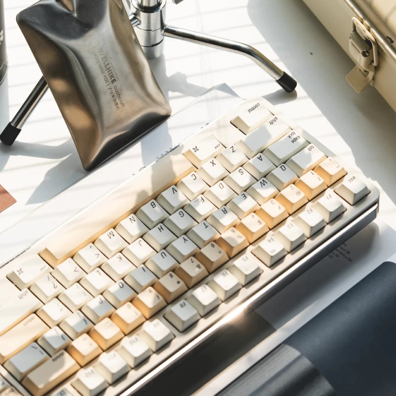 Keyboard Science｜Mac Color Theme Keycaps Set PBT&ABS Cherry Profile Custom Original Handmade Keycaps for Mechanical Keyboard