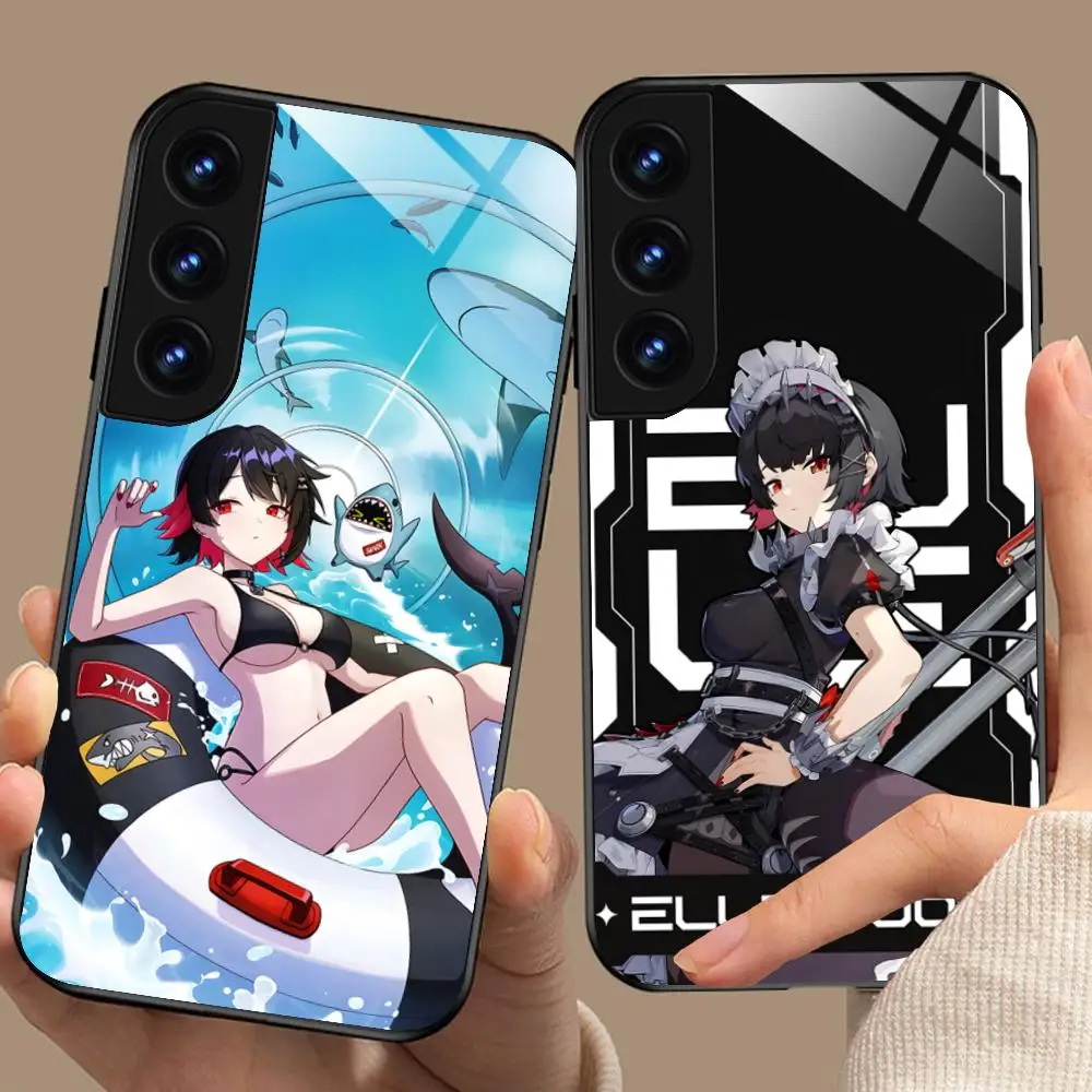 

Чехол для телефона Zenless Zone Zero Ellen Joe для Samsung Galaxy S25 S24 S23 S22 S21 S20 Note20 Plus FE Ultra Glass Colorful Cover