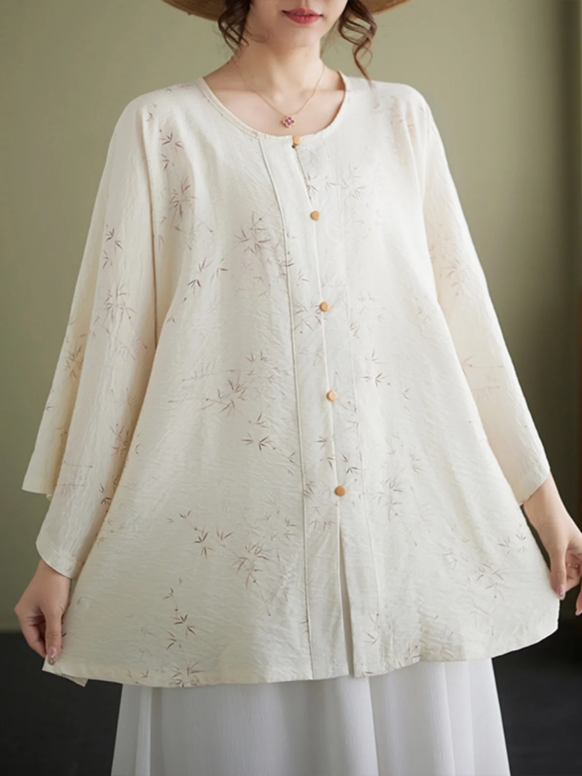 Novo chinês sle floral impressão proteção solar irt feminino solto retro dinas ming hanfu leve aberto cardigan topo