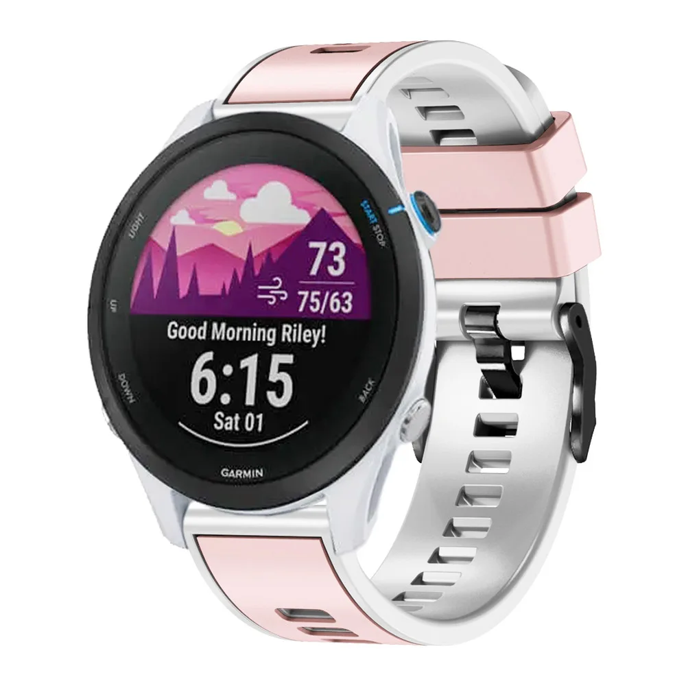 สายนาฬิกา18มม. 20มม. สำหรับ Garmin venu SQ 2S 3S vivoactive 4S Forerunner 165 645 245 55 vivoactive 3 5