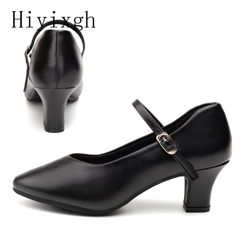 Women Shoes Modern Dance Latin Shoes For Ladies Tango/Ballroom Dancing Shoes Soft Salsa Practice Shoe Closed 5.5cm Heels