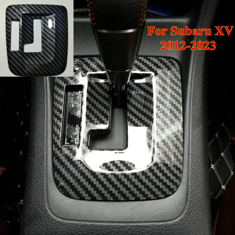 

1PCS Interior Car Gear Shift Knob Panel Cover Sticker Trim Moldings Car Styling Auto Parts for Subaru XV 2012-2023